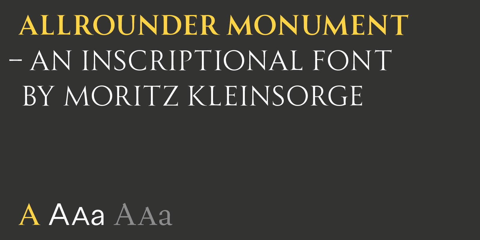Allrounder Monument Type Design