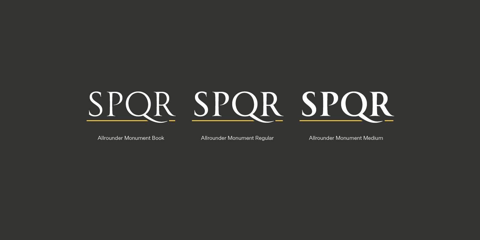 Allrounder Monument Type Design