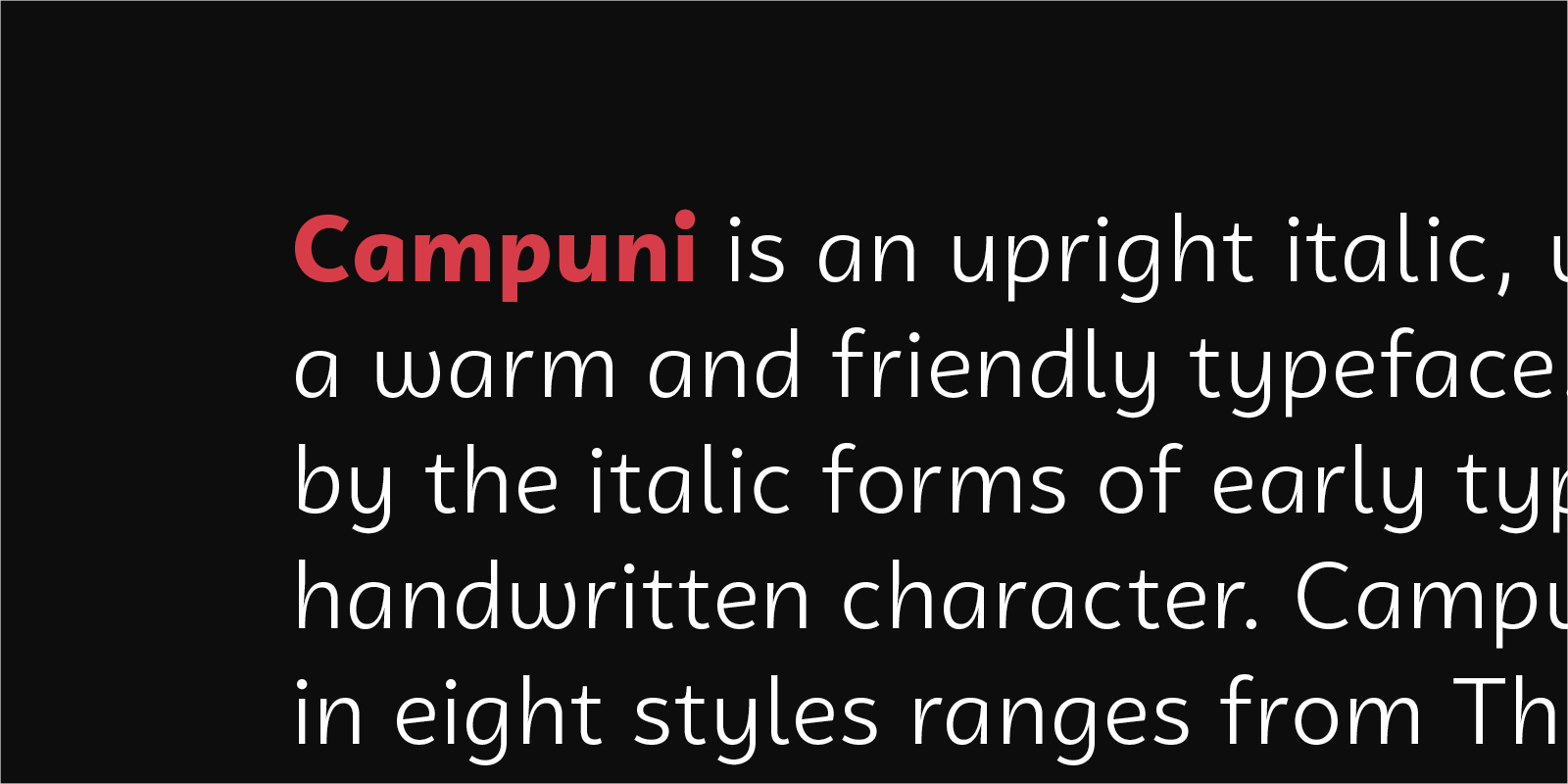 campuni Type Design