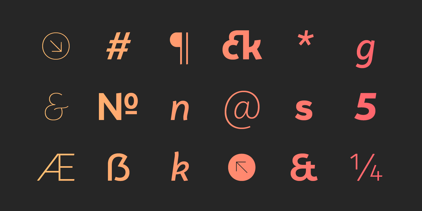 Faible Type Design