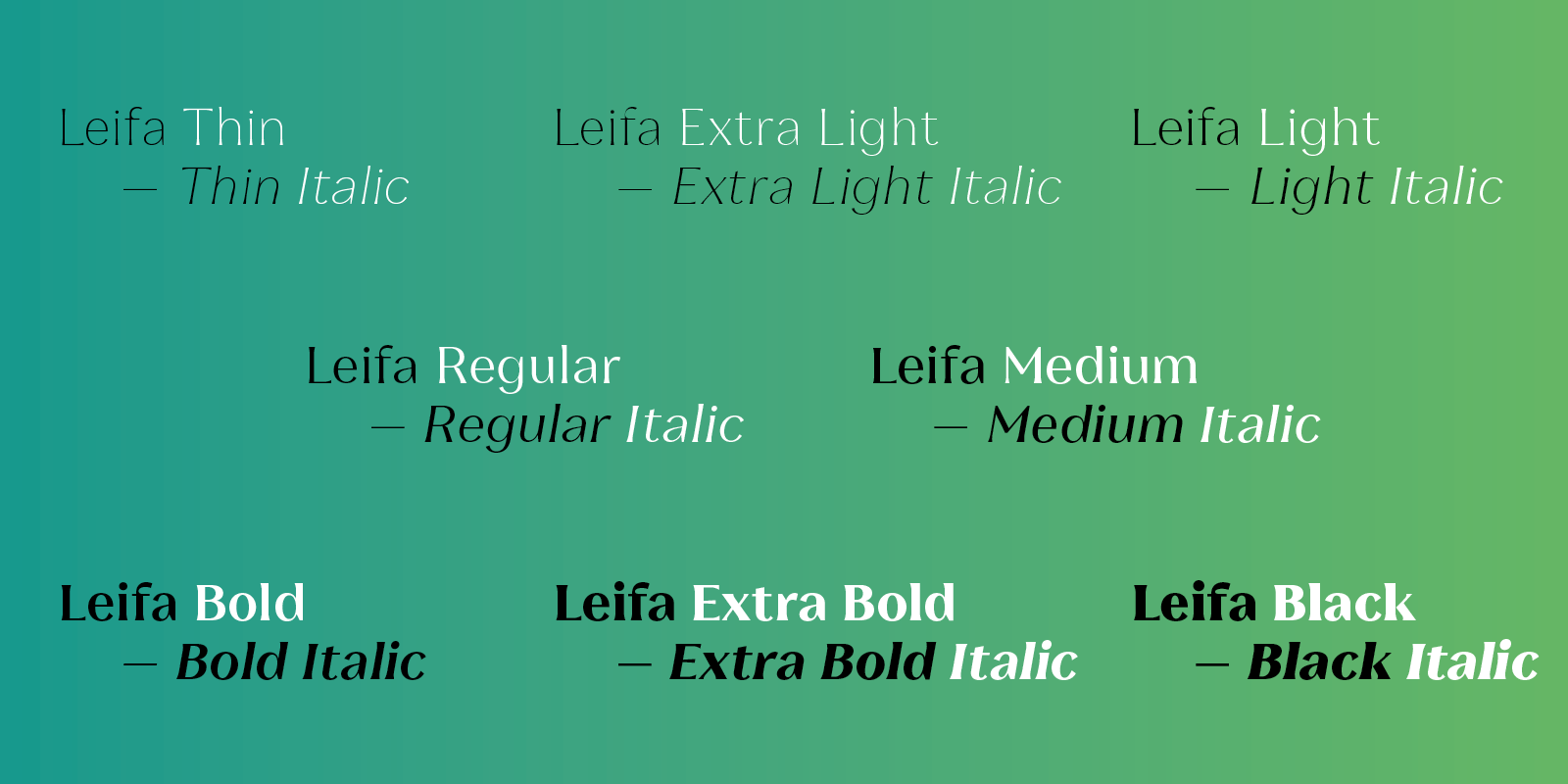 Leifa Type Design